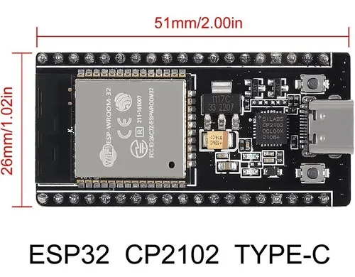 ESP32 DevKit V1 – CP2102 – 38 Pines