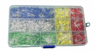 LEDs 5mm Rojo, Blanco, Azul, Verde